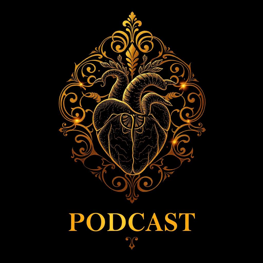 The Executive Shift podcast cover art — gold heart emblem on black
