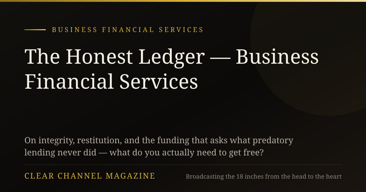 The Honest Ledger
